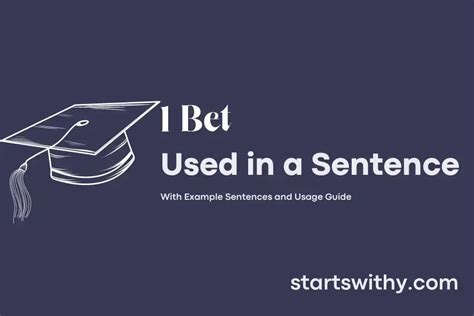 sentences with bet|BET in a Sentence Examples: 21 Ways t.